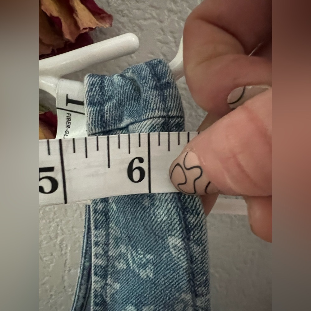 No Boundaries | NWoT denim floral vest dress, size lg (juniors). Full front zip - Picture 6 of 9